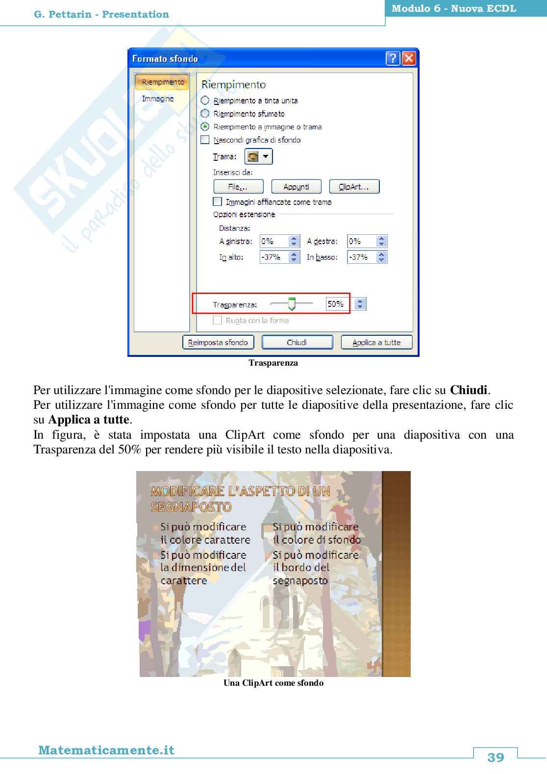 13. Nuova ECDL modulo 6: Presentation (ebook) Pag. 41