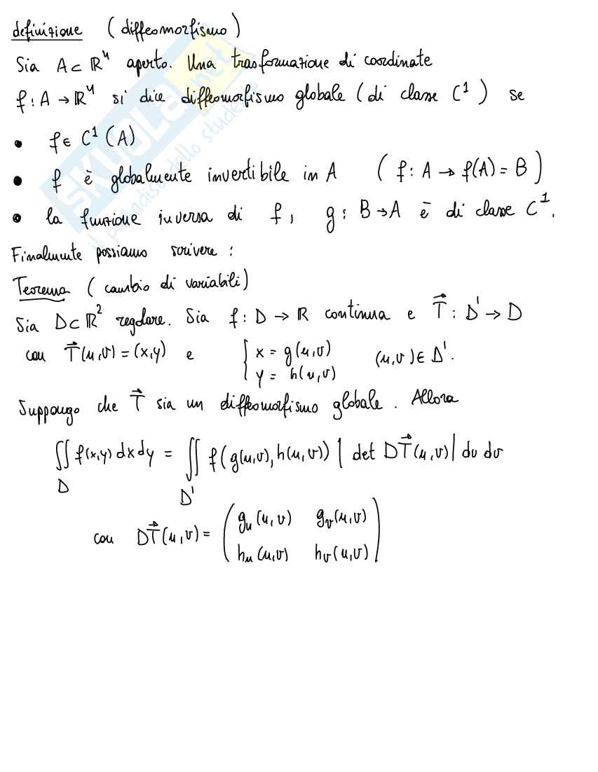 Integrazione per funzioni di più variabili Pag. 26