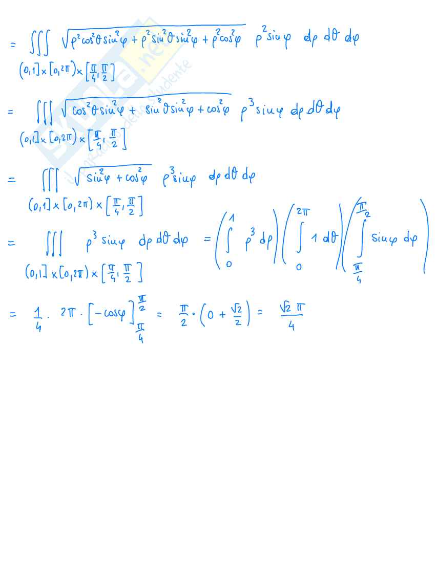 Integrazione per funzioni di più variabili Pag. 46
