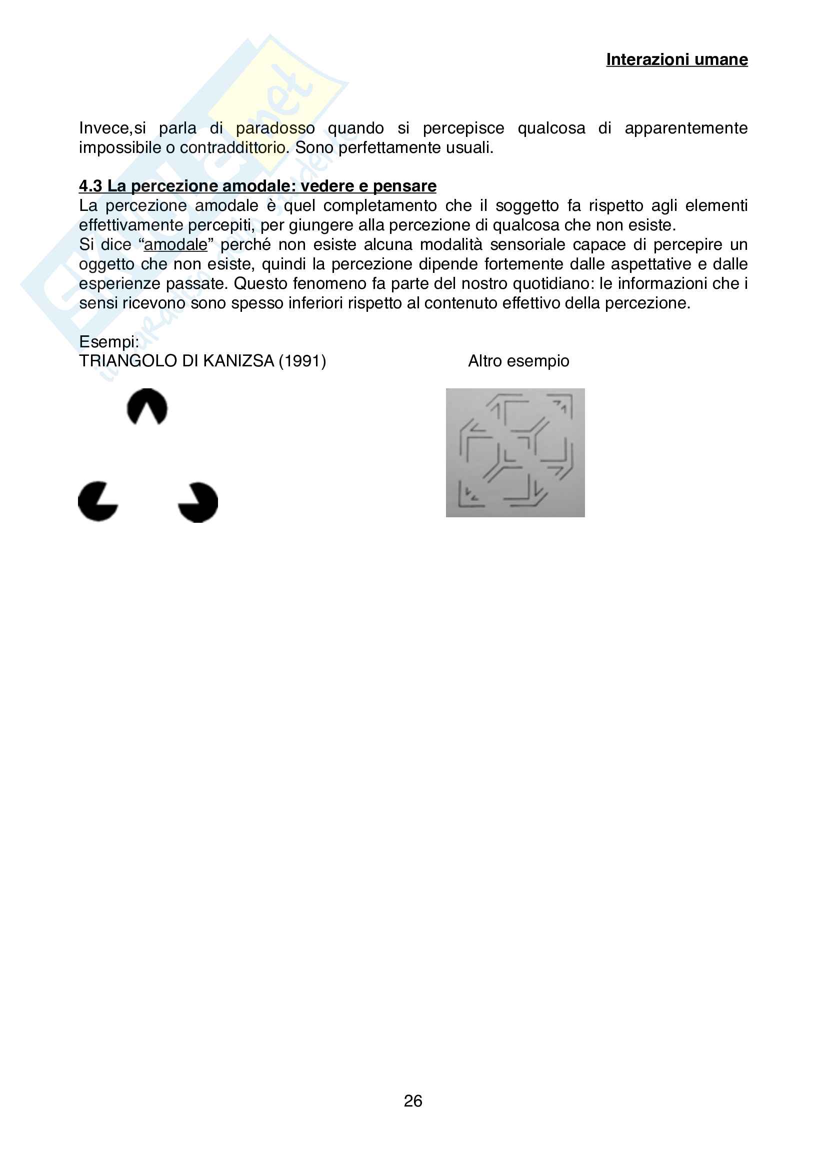 Riassunto esame Psicologia della comunicazione, Prof. Moderato, libro consigliato Interazioni Umane, Moderato Pag. 26