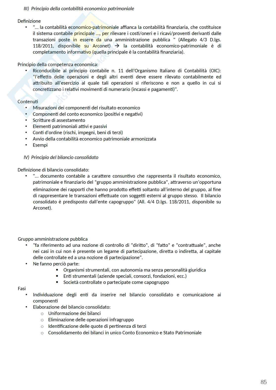 Economia delle aziende e delle amministrazioni pubbliche Pag. 86