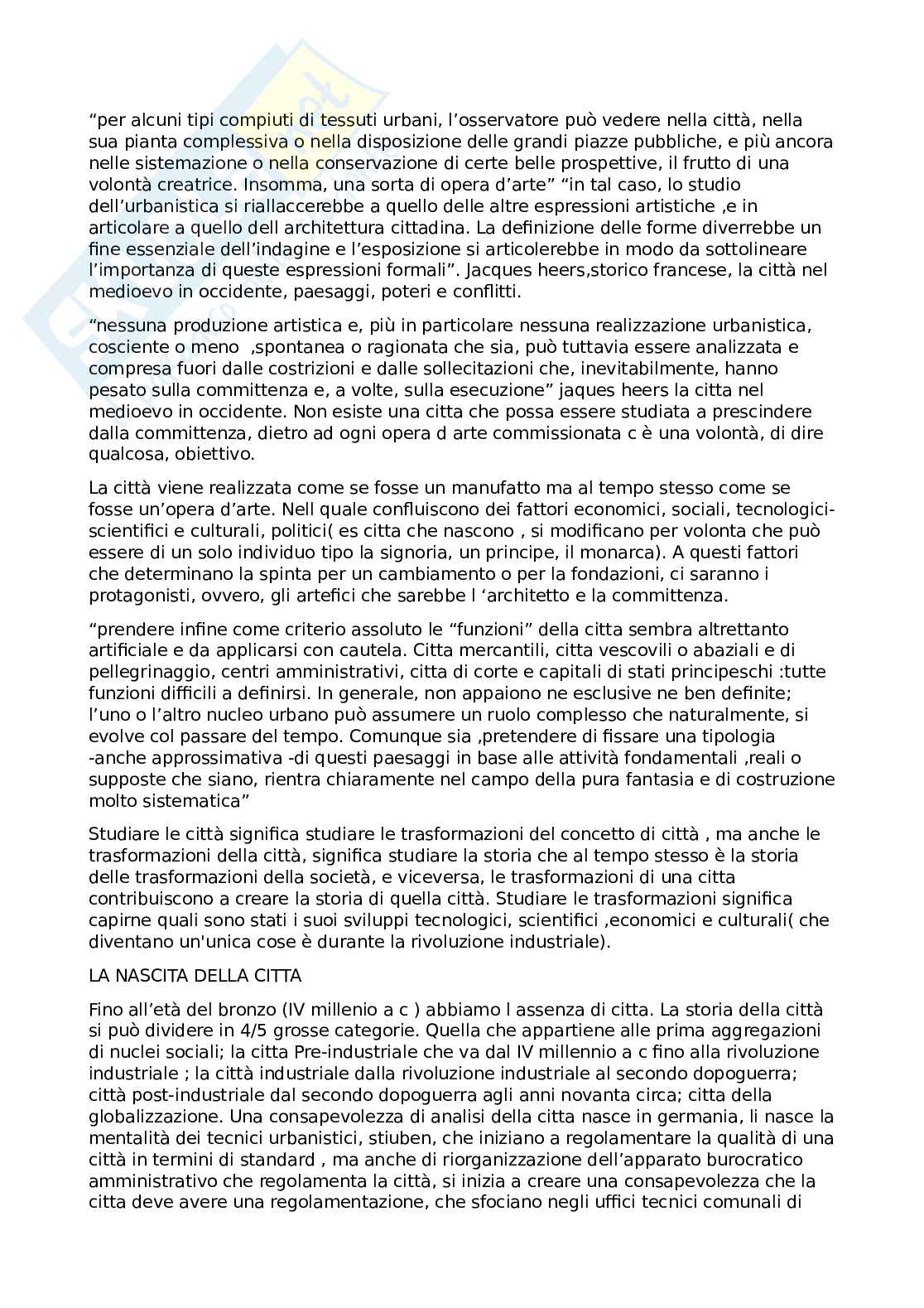 Riassunto esame Storia della città e del territorio, Prof. Manzo Elena, libro consigliato Storia, storia della città, storia dell’architettura, Manzo Elena Pag. 2