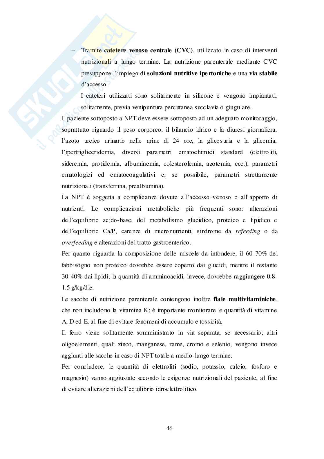 Ruolo della nutrizione nel trattamento del paziente neoplastico Pag. 51