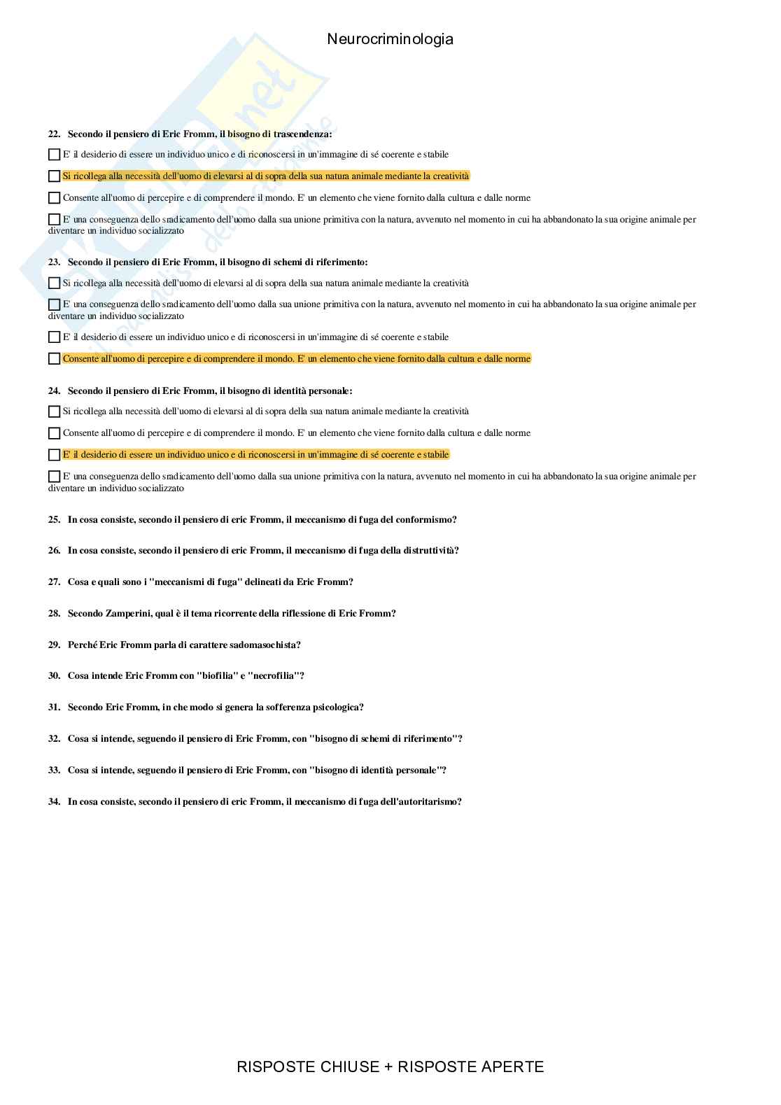 Neurocriminologia - Paniere compilato Pag. 21