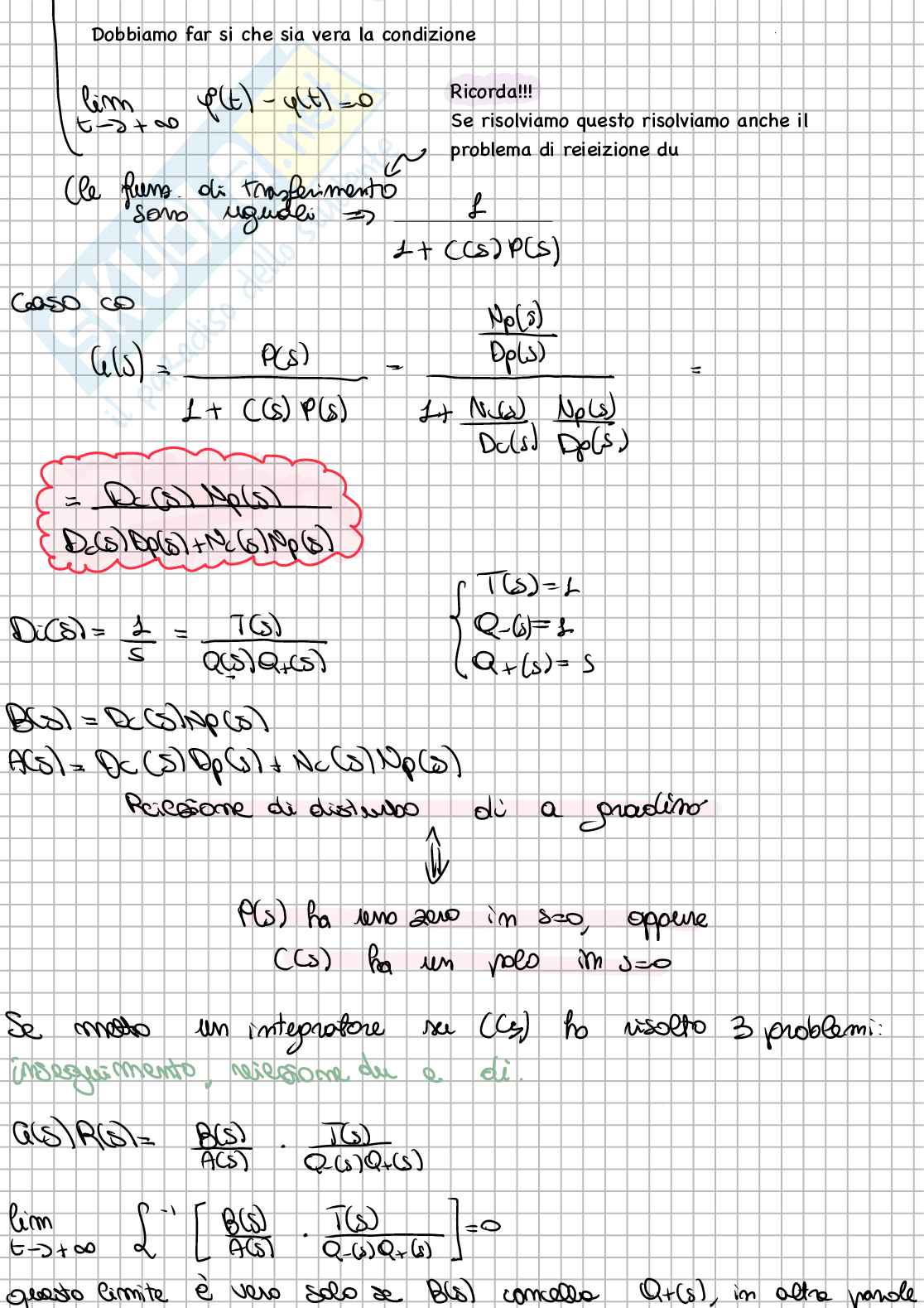Appunti di Controlli automatici - Parte 3 Pag. 1