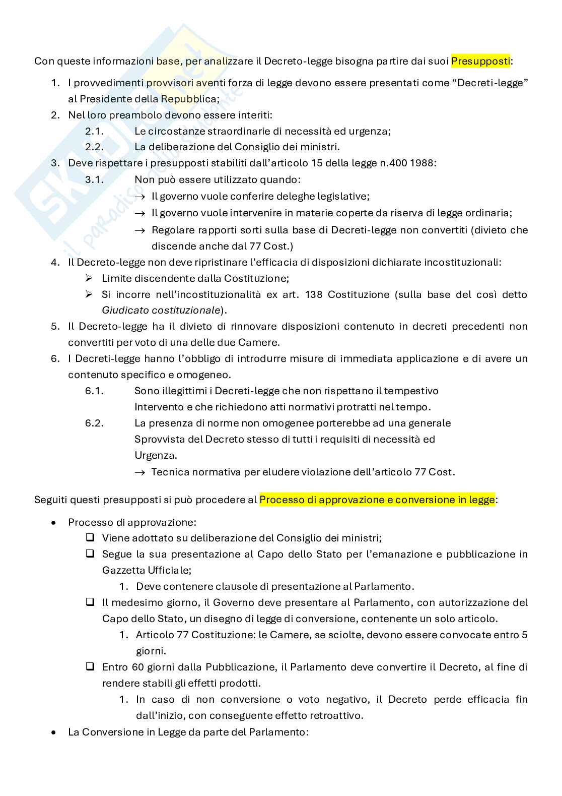 Riassunto esame Diritto Costituzionale, Prof. Biondi Francesca, libro consigliato Diritto costituzionale, Martines  Pag. 31