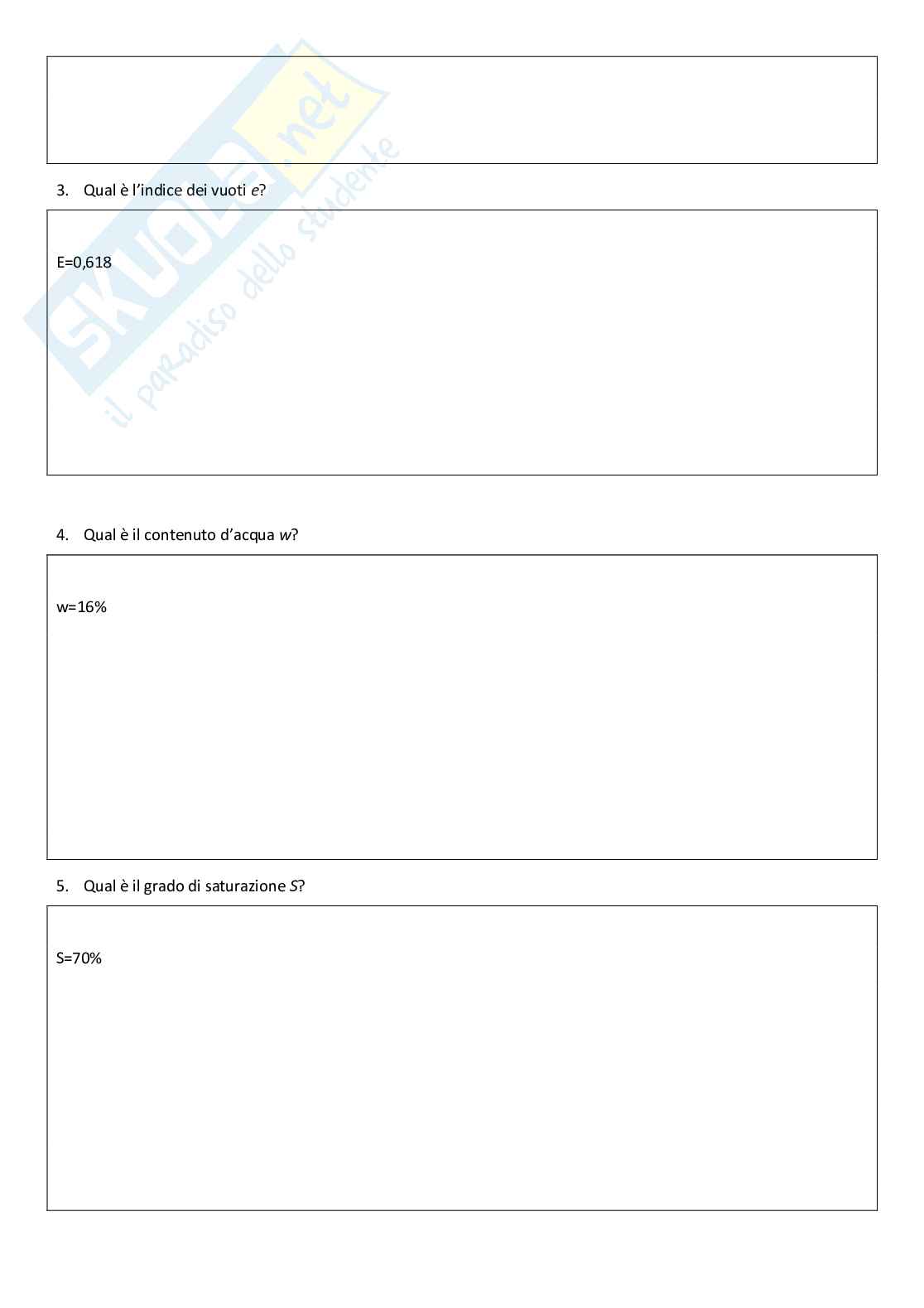 Esami svolti Geotecnica Pag. 2