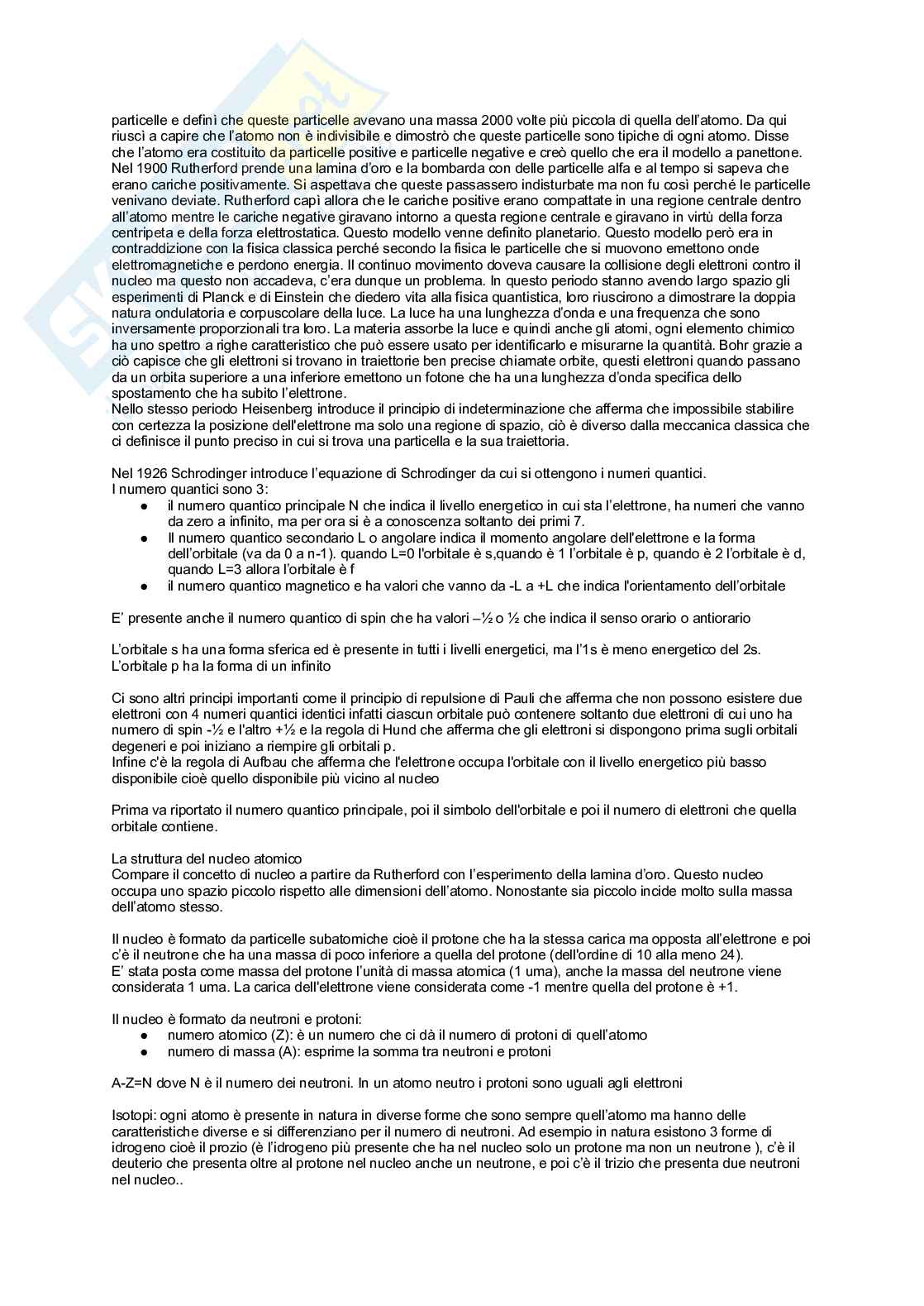 Unità didattica 1 Chimica smf medicina Pag. 2