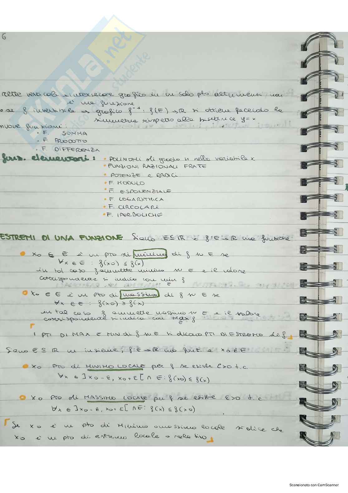 Appunti Teoria Analisi matematica 1 Pag. 6