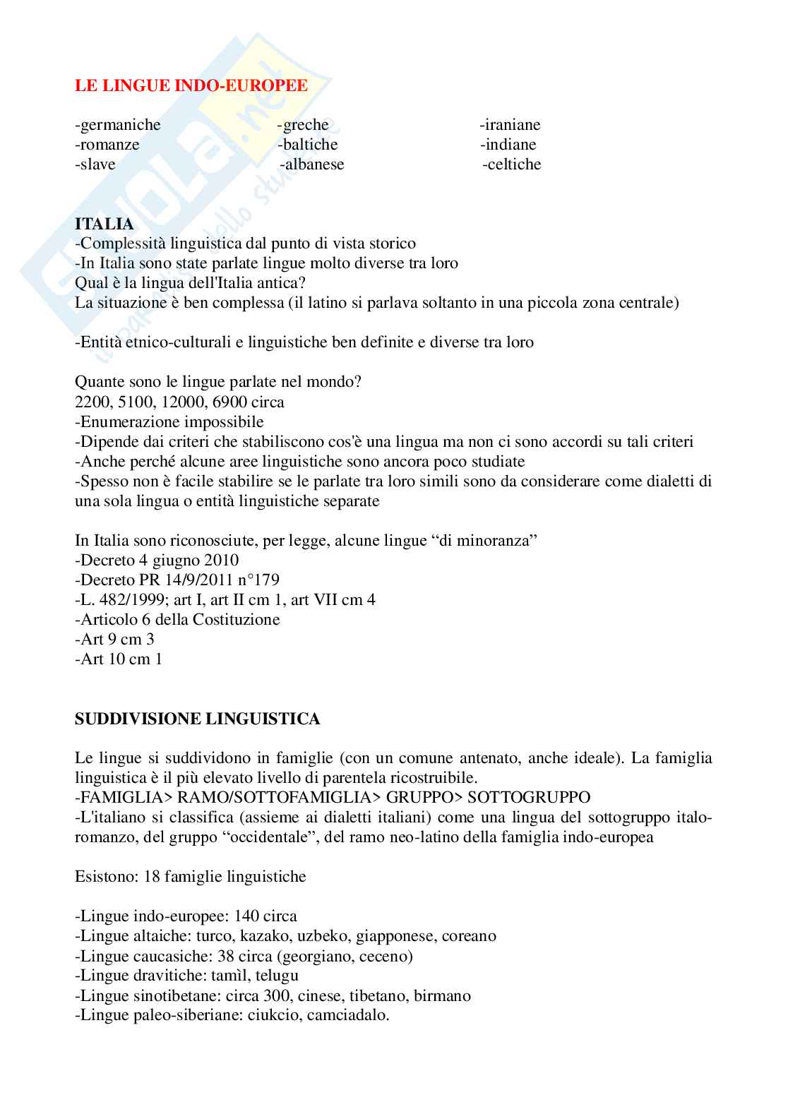 Linguistica generale Pag. 11