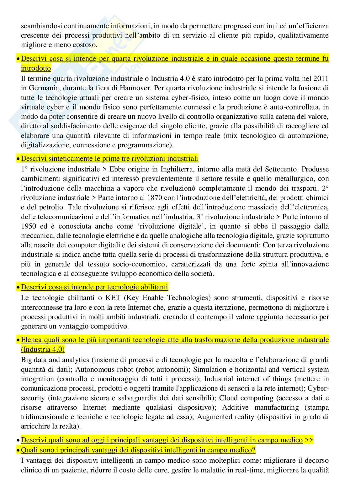 Dispositivi intelligenti a supporto della salute e del benessere - Domande aperte Paniere Pag. 2