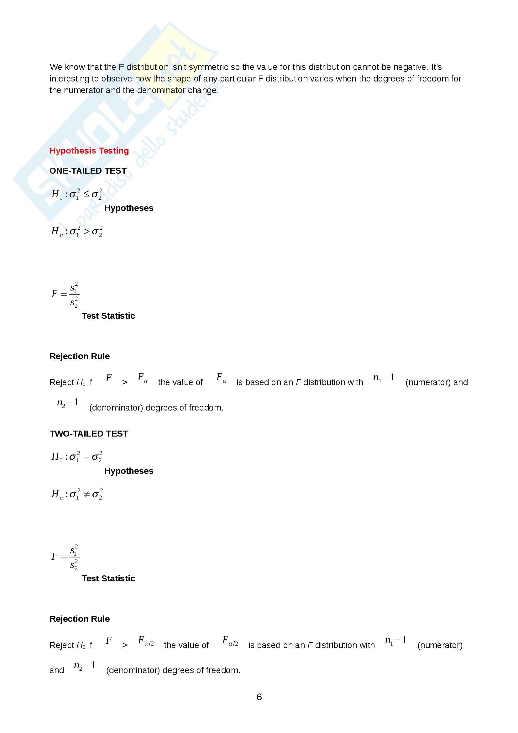 Statistica - esercizi Pag. 6