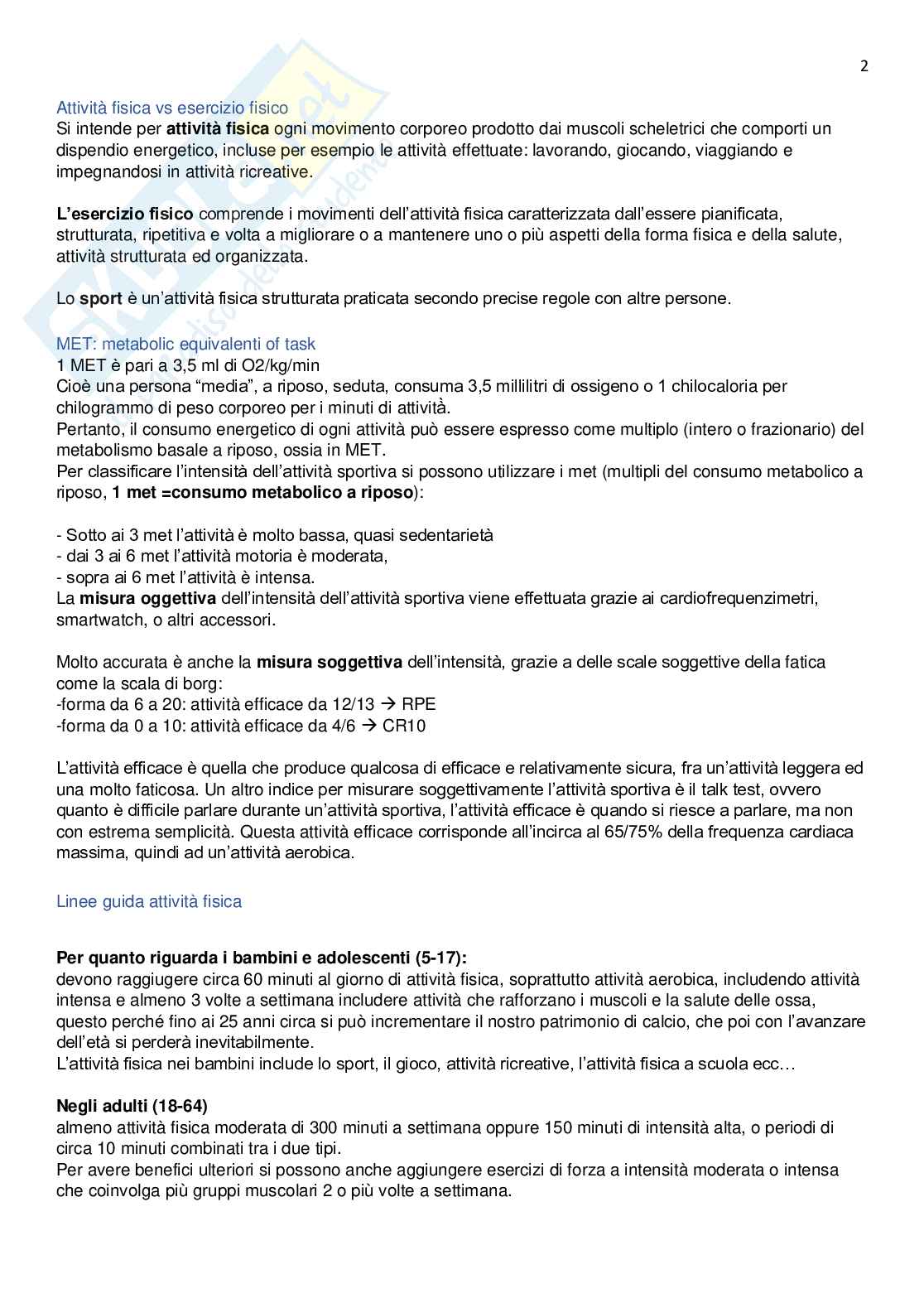Medicina dello sport Pag. 2