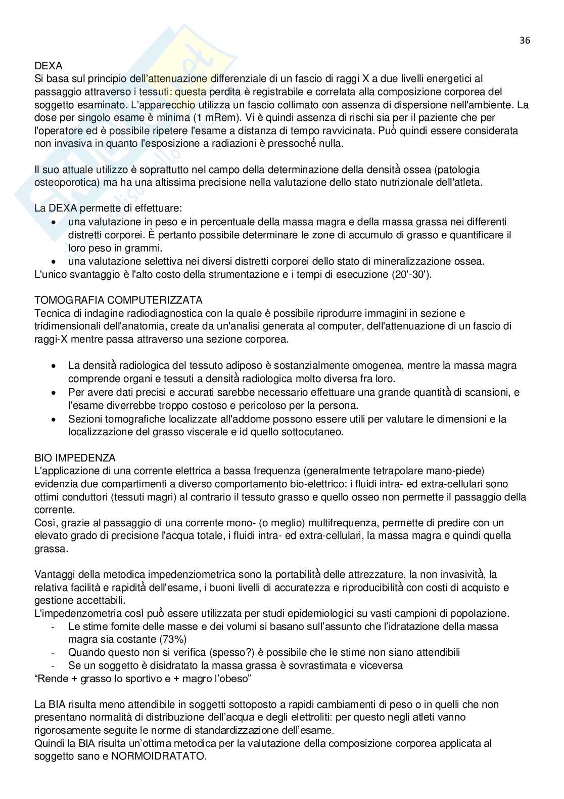 Medicina dello sport Pag. 36