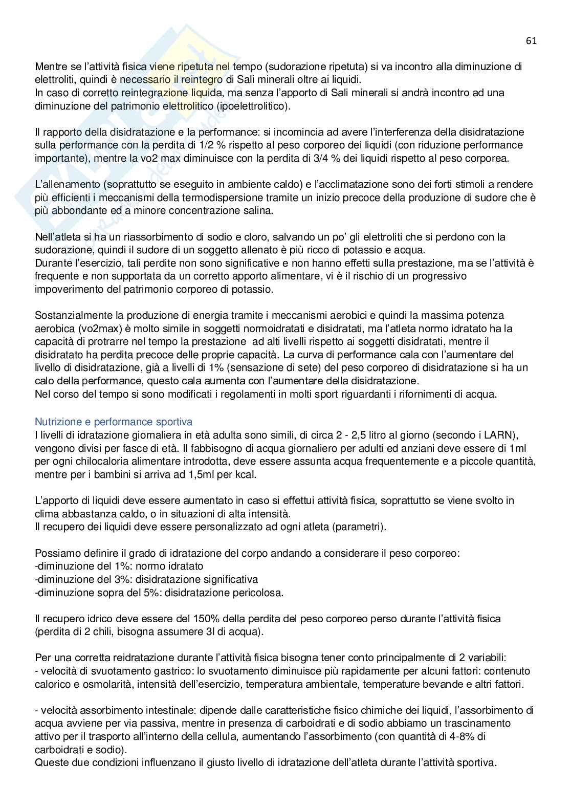 Medicina dello sport Pag. 61