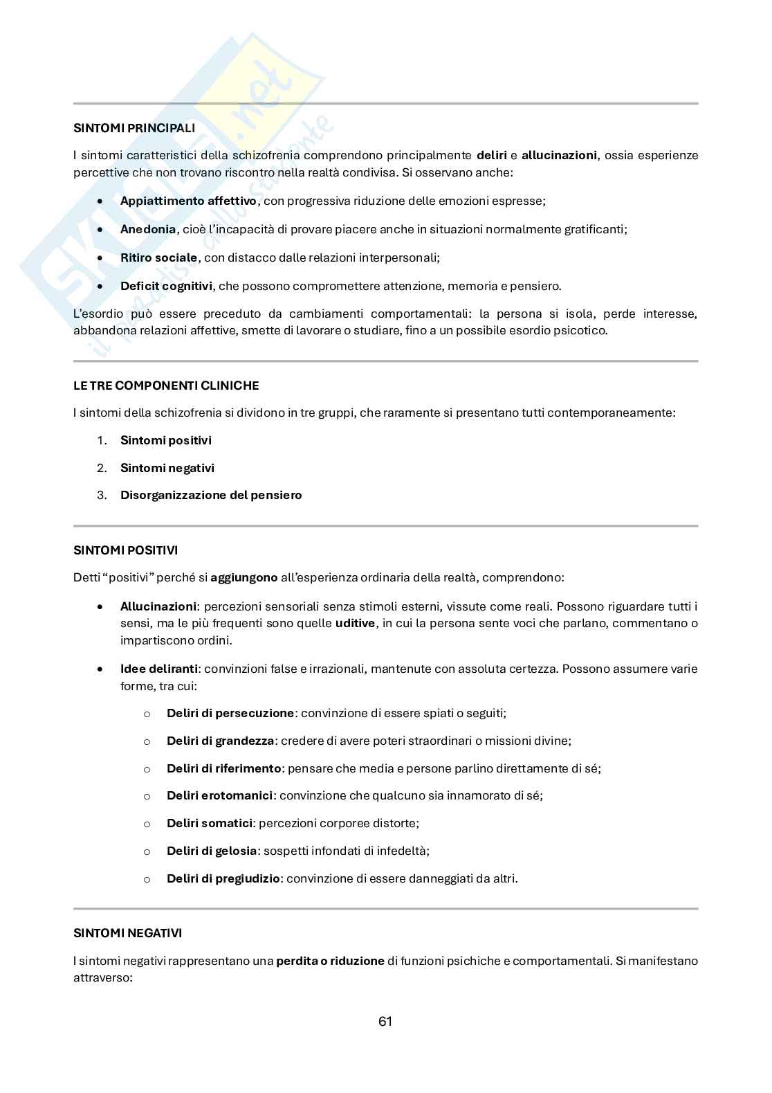 Fondamenti di psicologia e neuropsicologia clinica Pag. 61