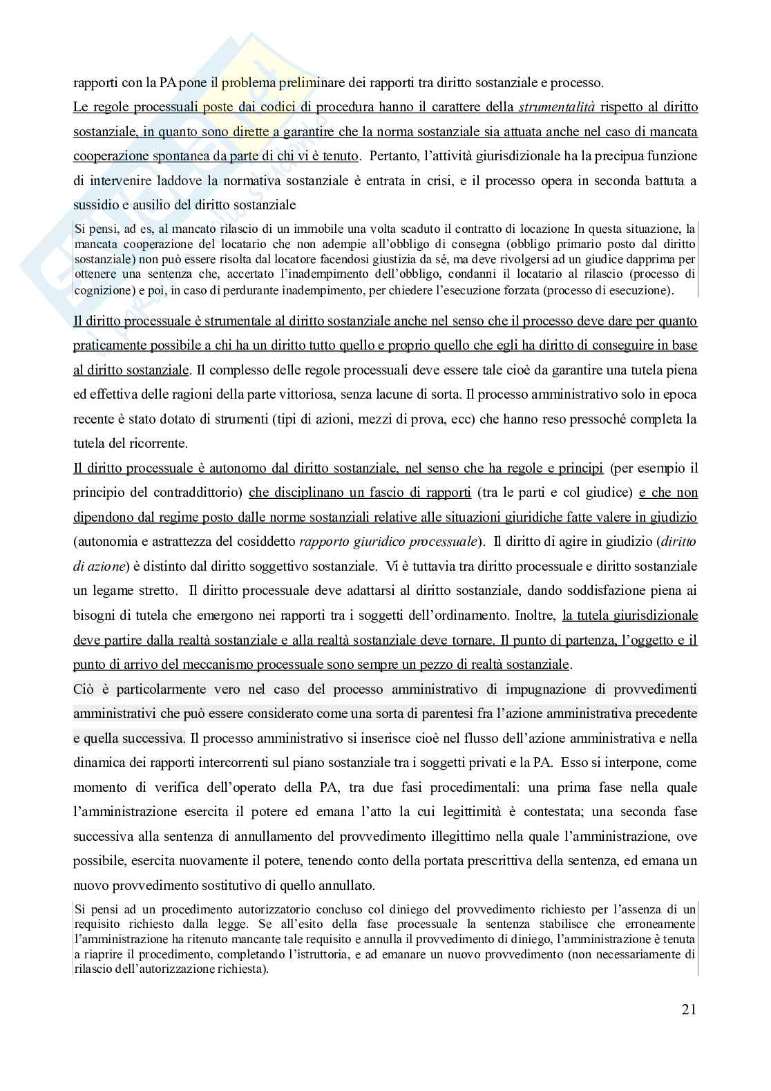 Riassunto esame Diritto Amministrativo, Prof. Ramajoli Margherita, libro consigliato Manuale di giustizia amministrativa, 3^ edizione (2025), Clarich Pag. 21