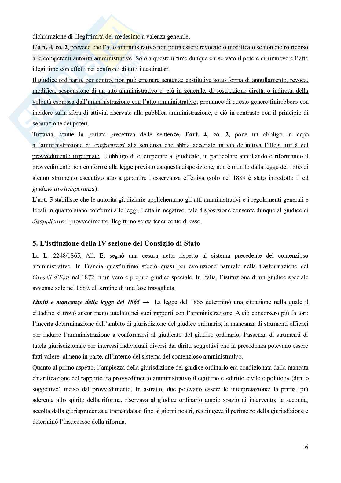 Riassunto esame Diritto Amministrativo, Prof. Ramajoli Margherita, libro consigliato Manuale di giustizia amministrativa, 3^ edizione (2025), Clarich Pag. 6