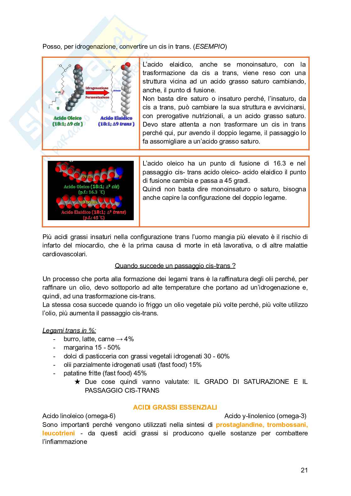 Biochimica generale e dello sport Pag. 21