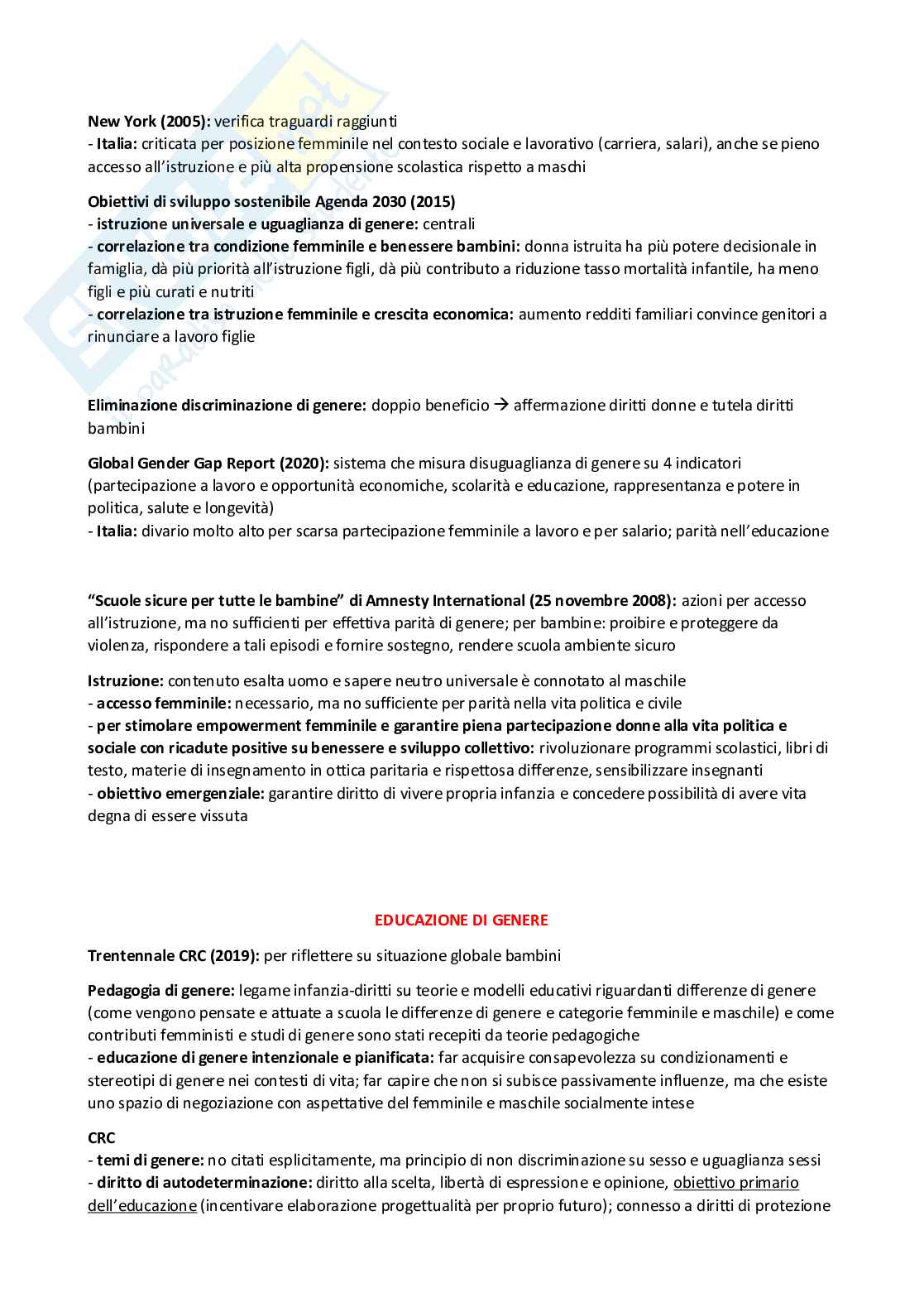 Pedagogia dell'infanzia (B024367) - Schemi, diritti dell'infanzia e autori | SFP Notes Vol. 05 Pag. 16