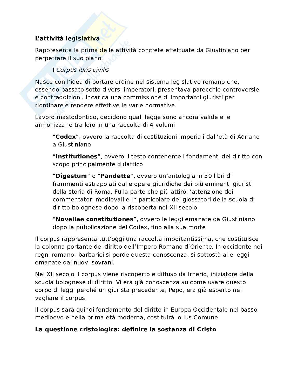 Impero d'Oriente - Storia medievale Pag. 2