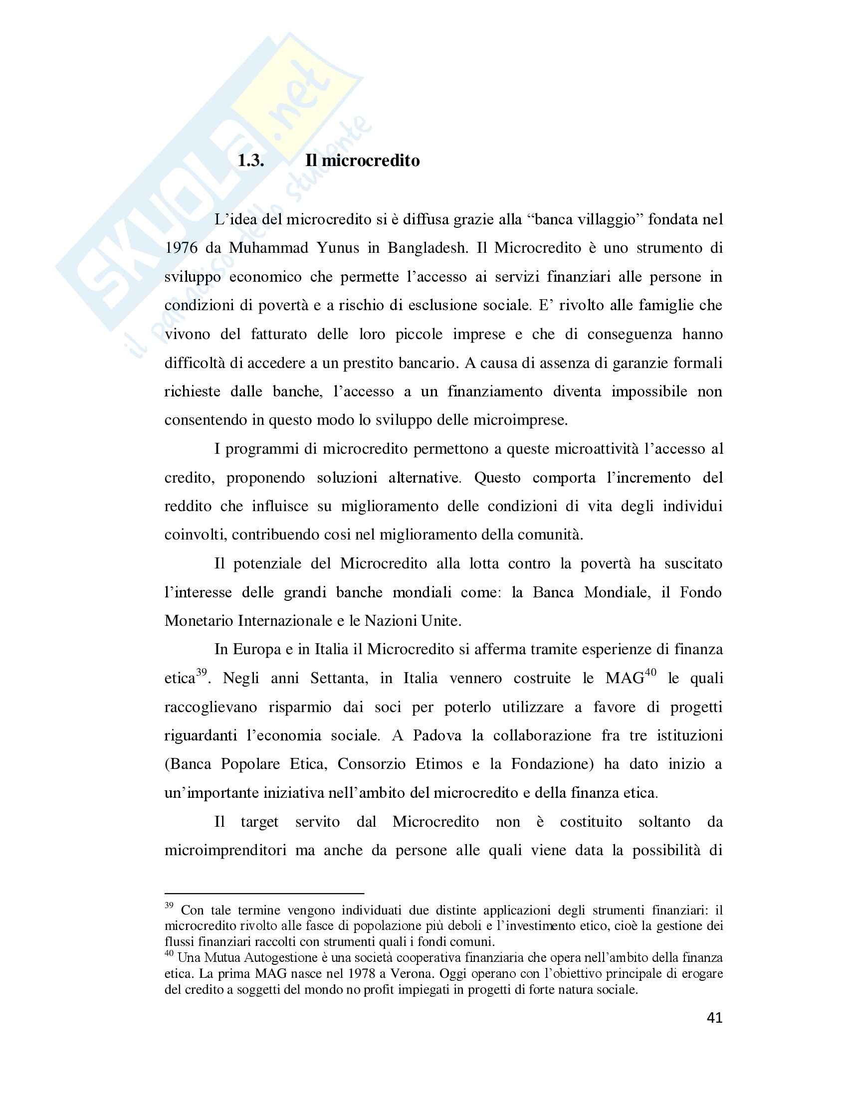 Tesi - La fondazione Welfare Ambrosiano - Un caso di "Welfare Mix” locale Pag. 41