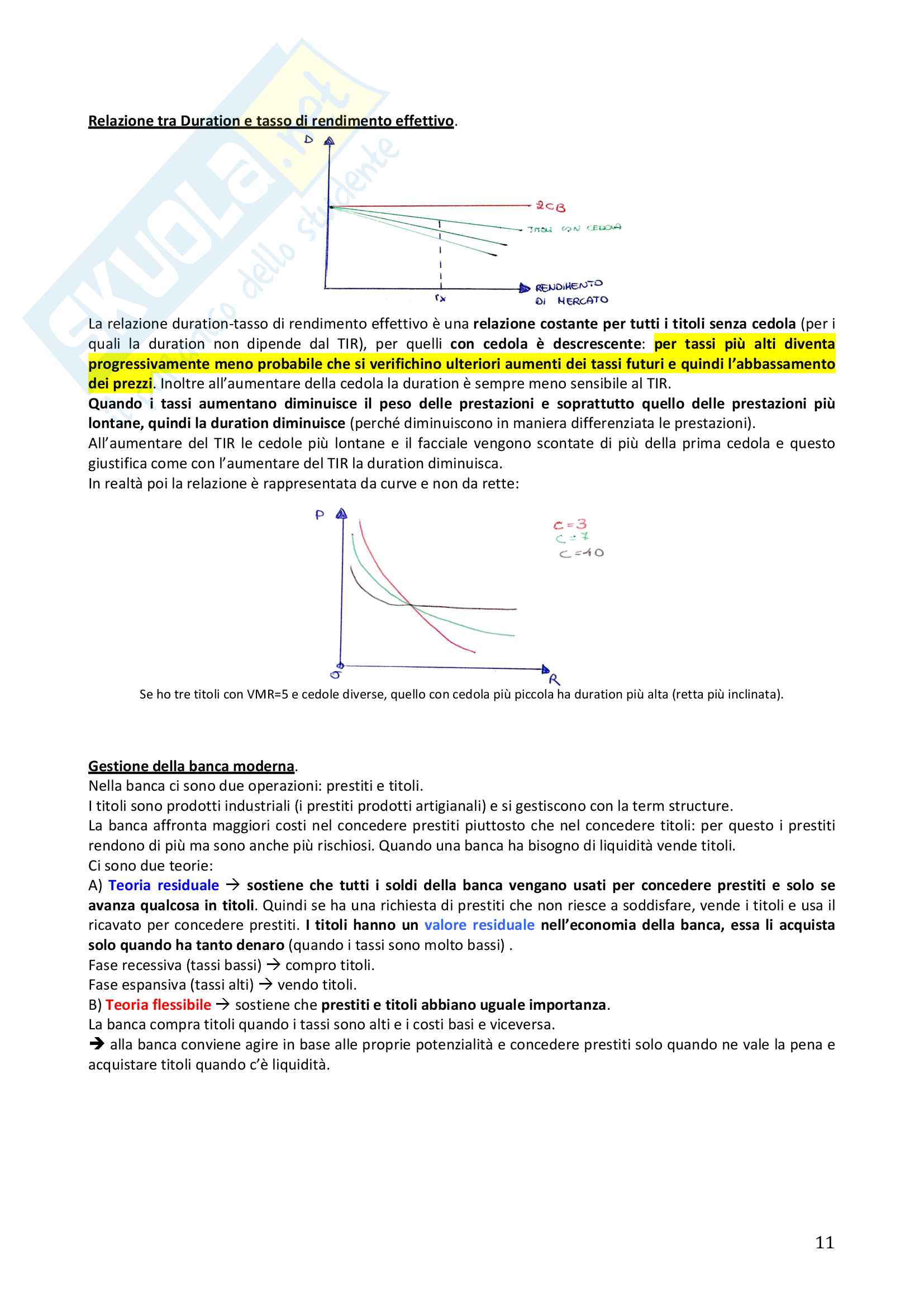 Appunti di Economia del Mercato Mobiliare del professore Michele Patanè Pag. 11