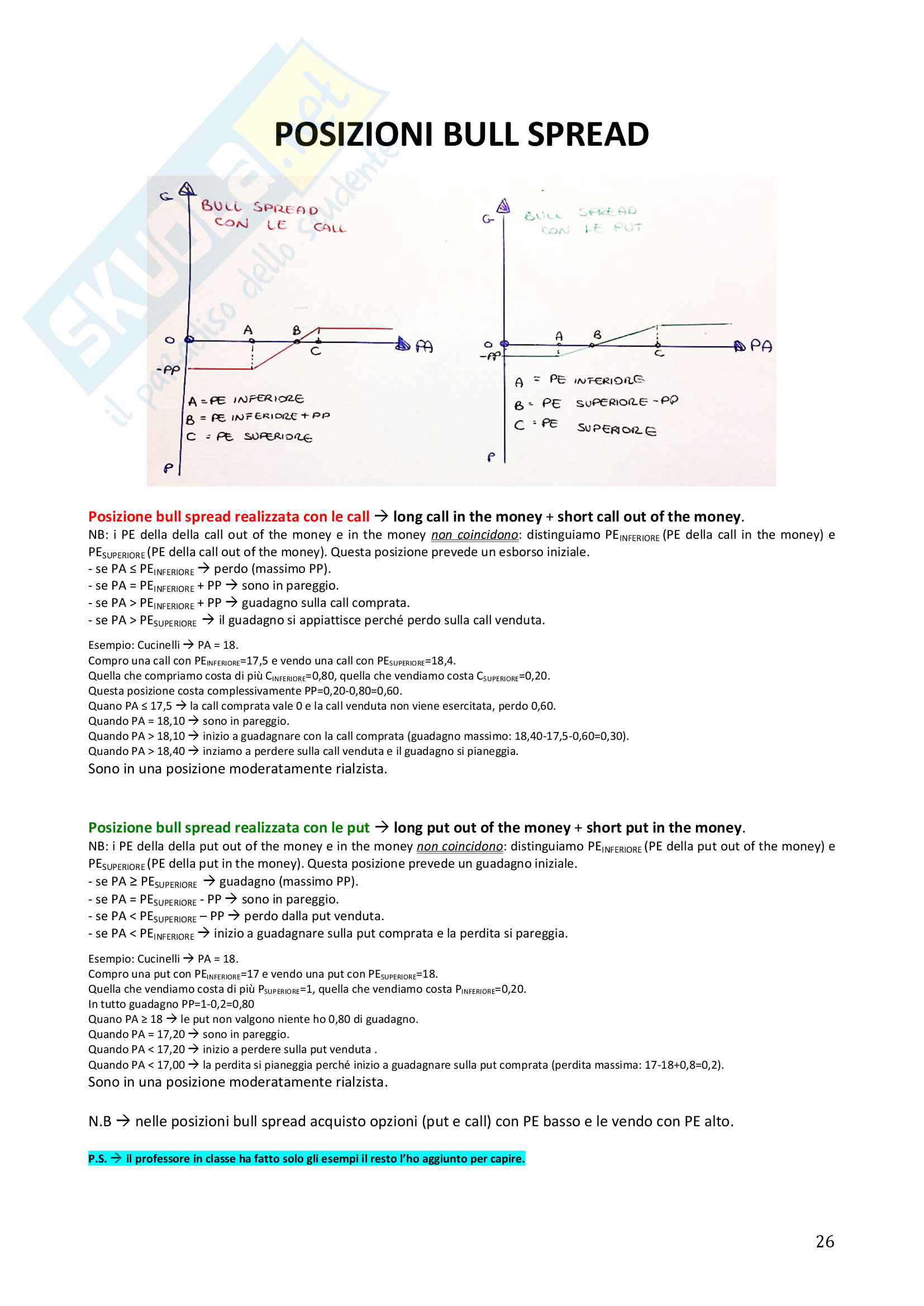 Appunti di Economia del Mercato Mobiliare del professore Michele Patanè Pag. 26