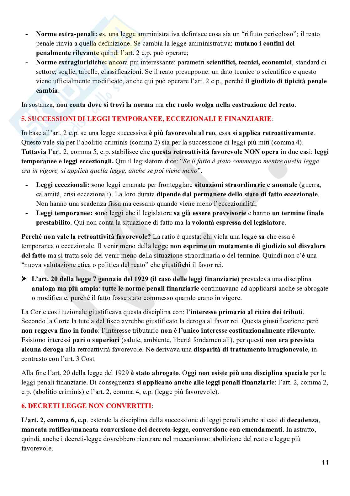 Riassunto esame Diritto penale , Prof. Schiaffo Francesco, libro consigliato Manuale di diritto penale, Fiandaca Pag. 11