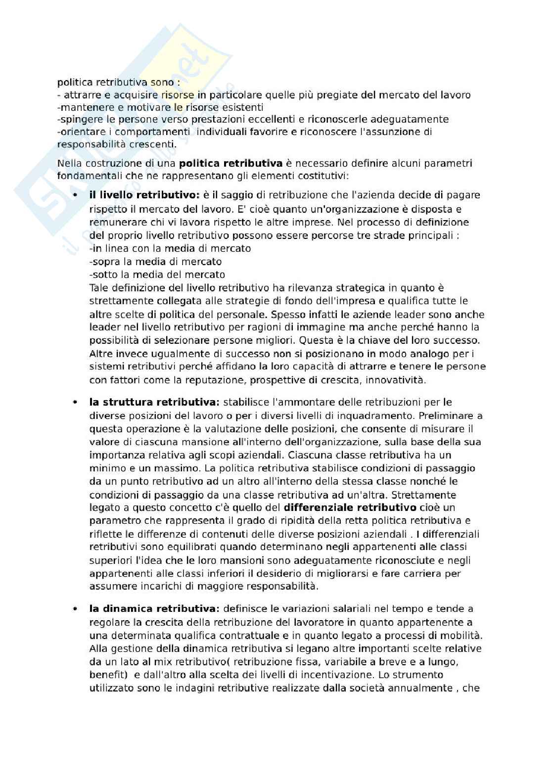 Appunti di Organizzazione e gestione delle risorse umane M (Modulo Dosi-Baroni) Pag. 21