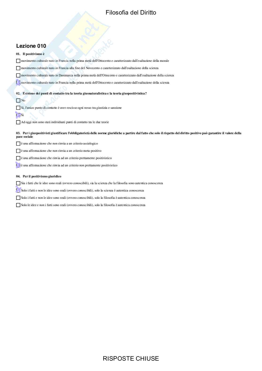 Filosofia del diritto - Paniere compilato Pag. 11