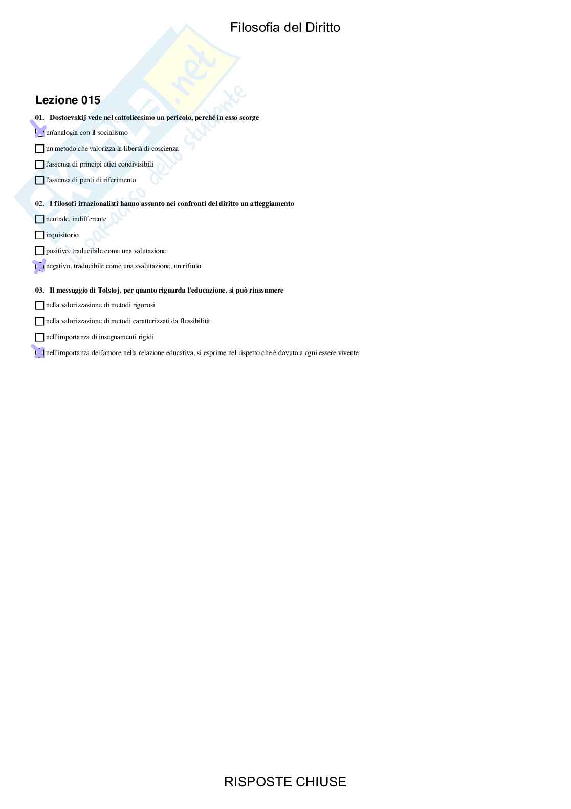 Filosofia del diritto - Paniere compilato Pag. 16