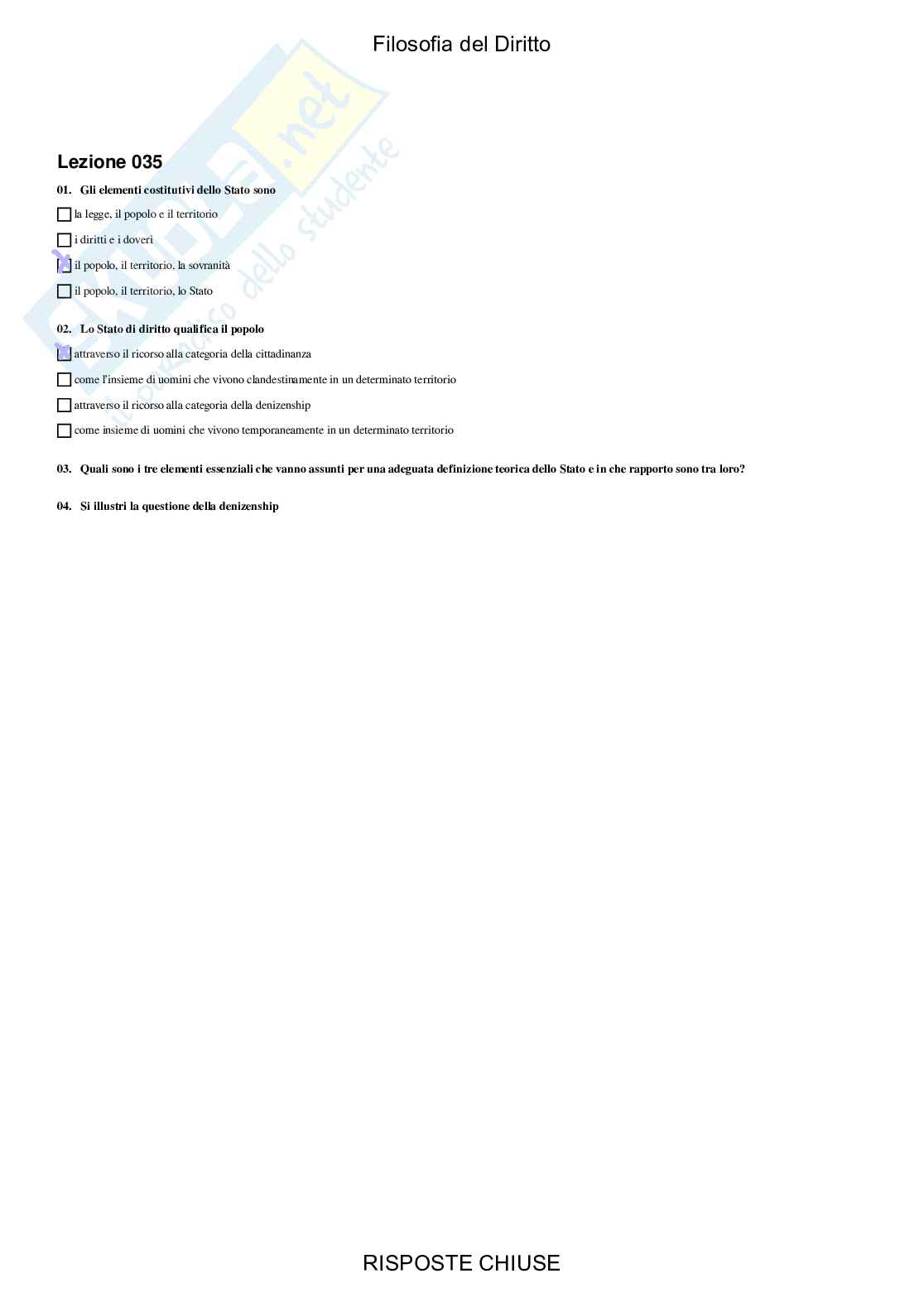 Filosofia del diritto - Paniere compilato Pag. 36