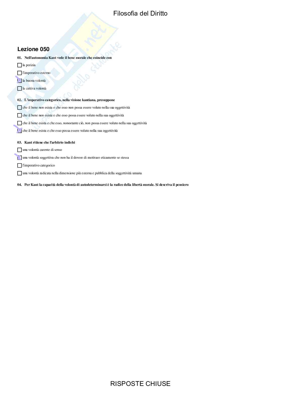 Filosofia del diritto - Paniere compilato Pag. 51