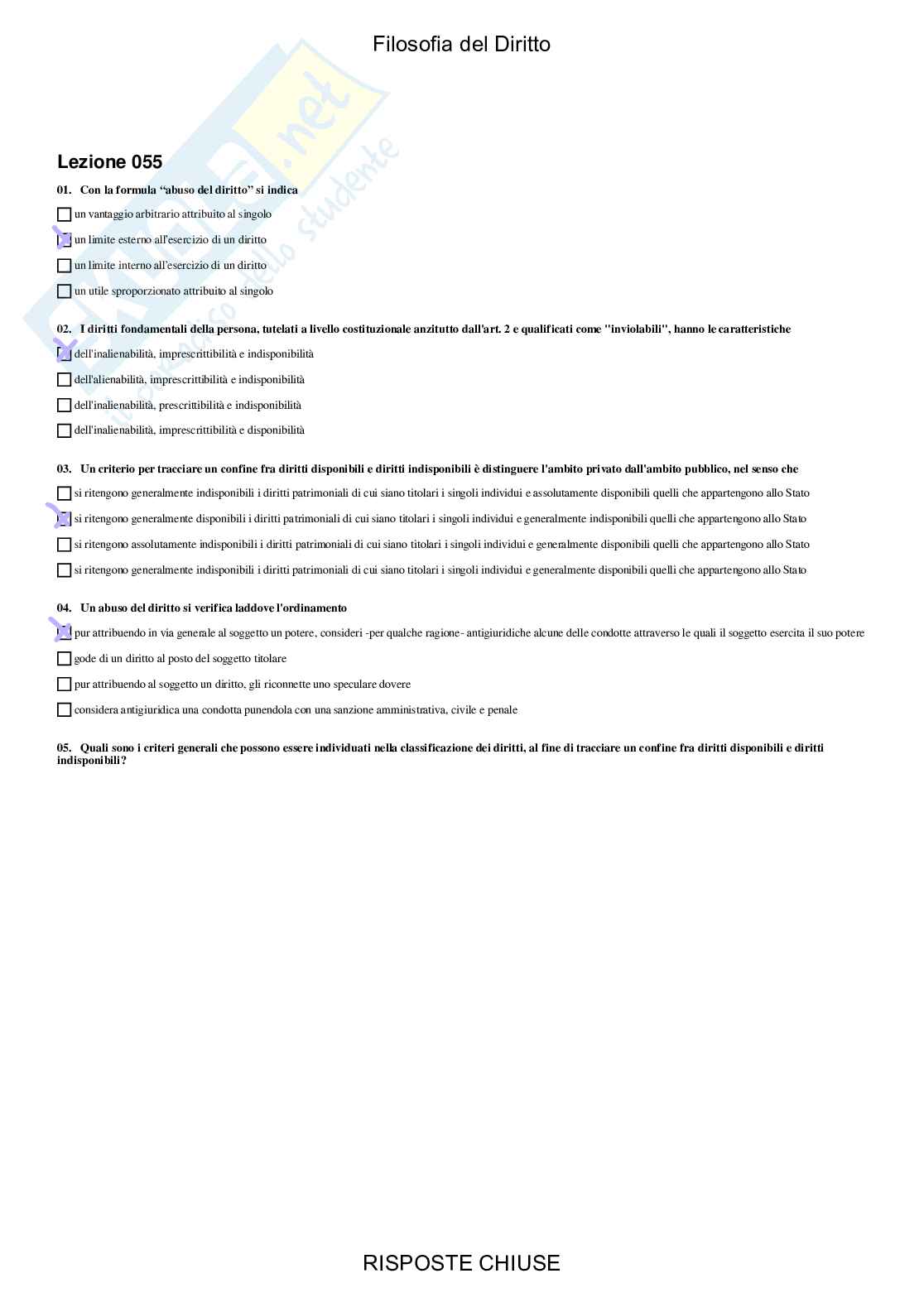 Filosofia del diritto - Paniere compilato Pag. 56