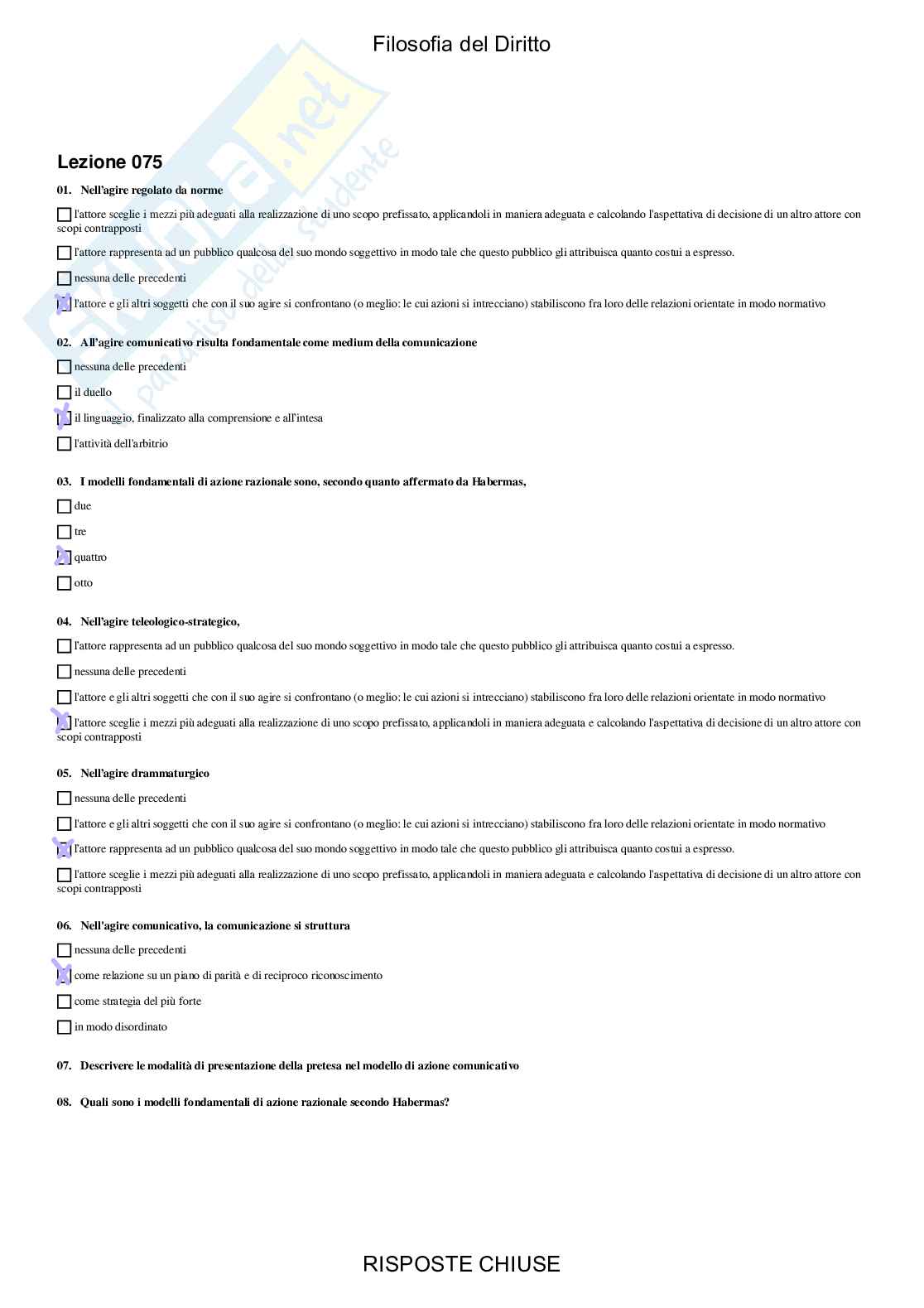 Filosofia del diritto - Paniere compilato Pag. 76