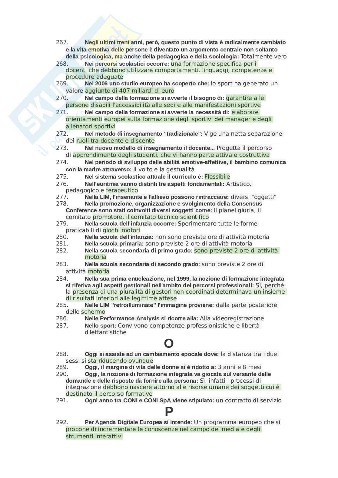 Paniere Metodologie e tecnologie per la ricerca in ambito didattico motorio, aggiornato e completo. In ordine Pag. 21
