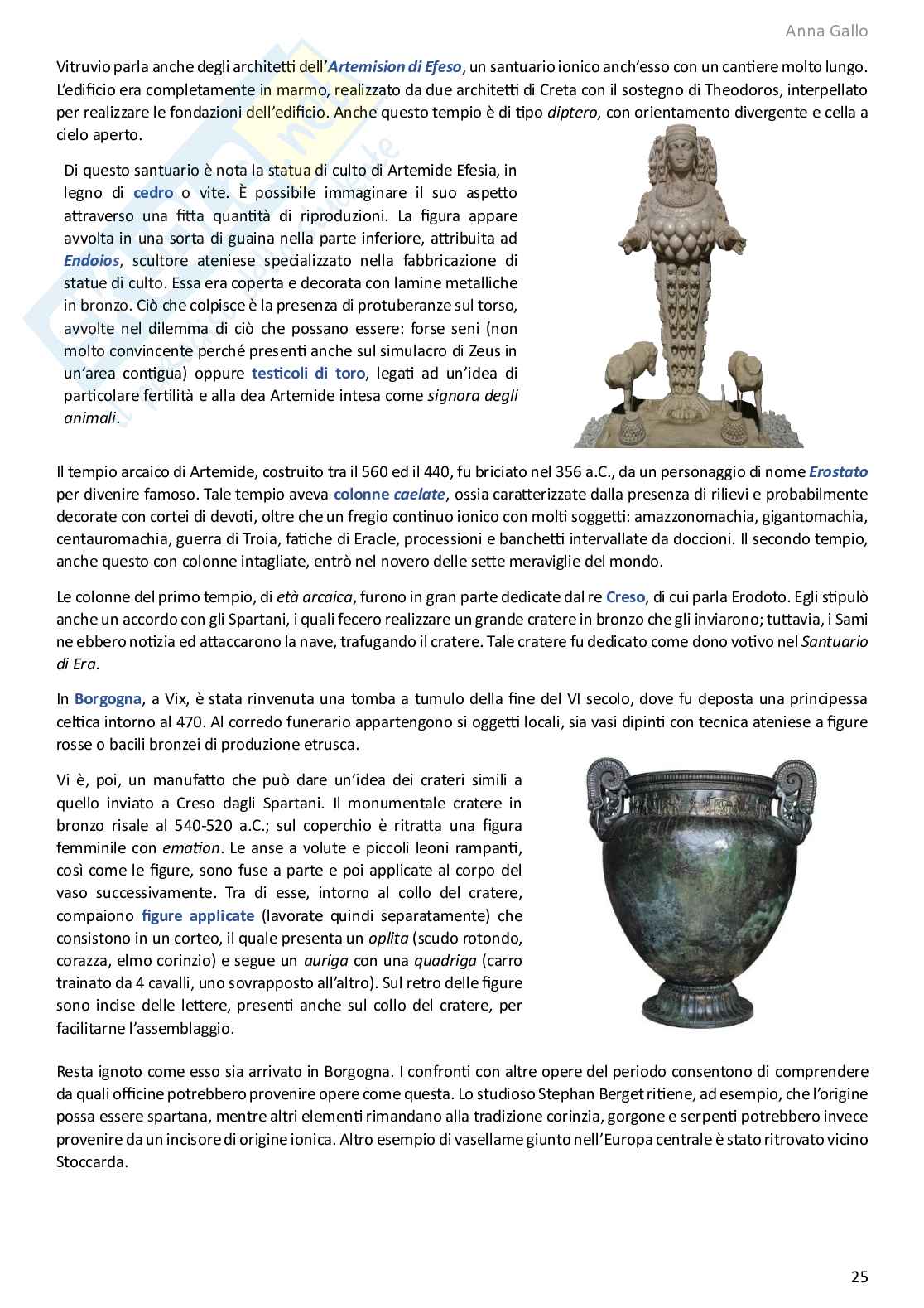 Appunti completi corso di Archeologia e storia dell'arte greca Pag. 26