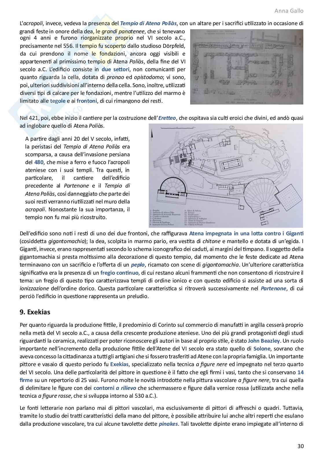 Appunti completi corso di Archeologia e storia dell'arte greca Pag. 31