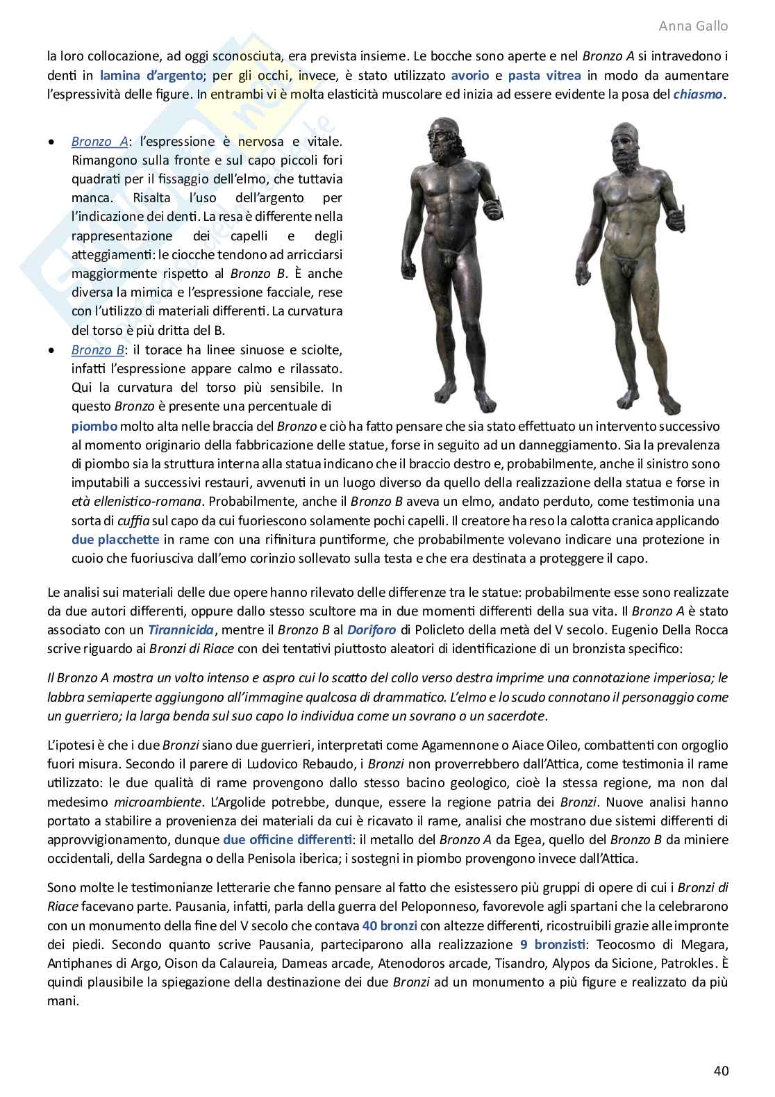 Appunti completi corso di Archeologia e storia dell'arte greca Pag. 41
