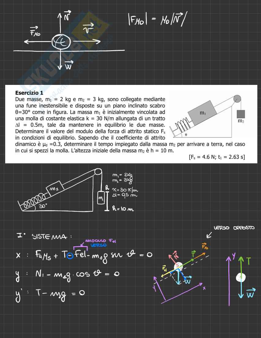 Esercitazione di Fisica - primo modulo parte 2 Pag. 11