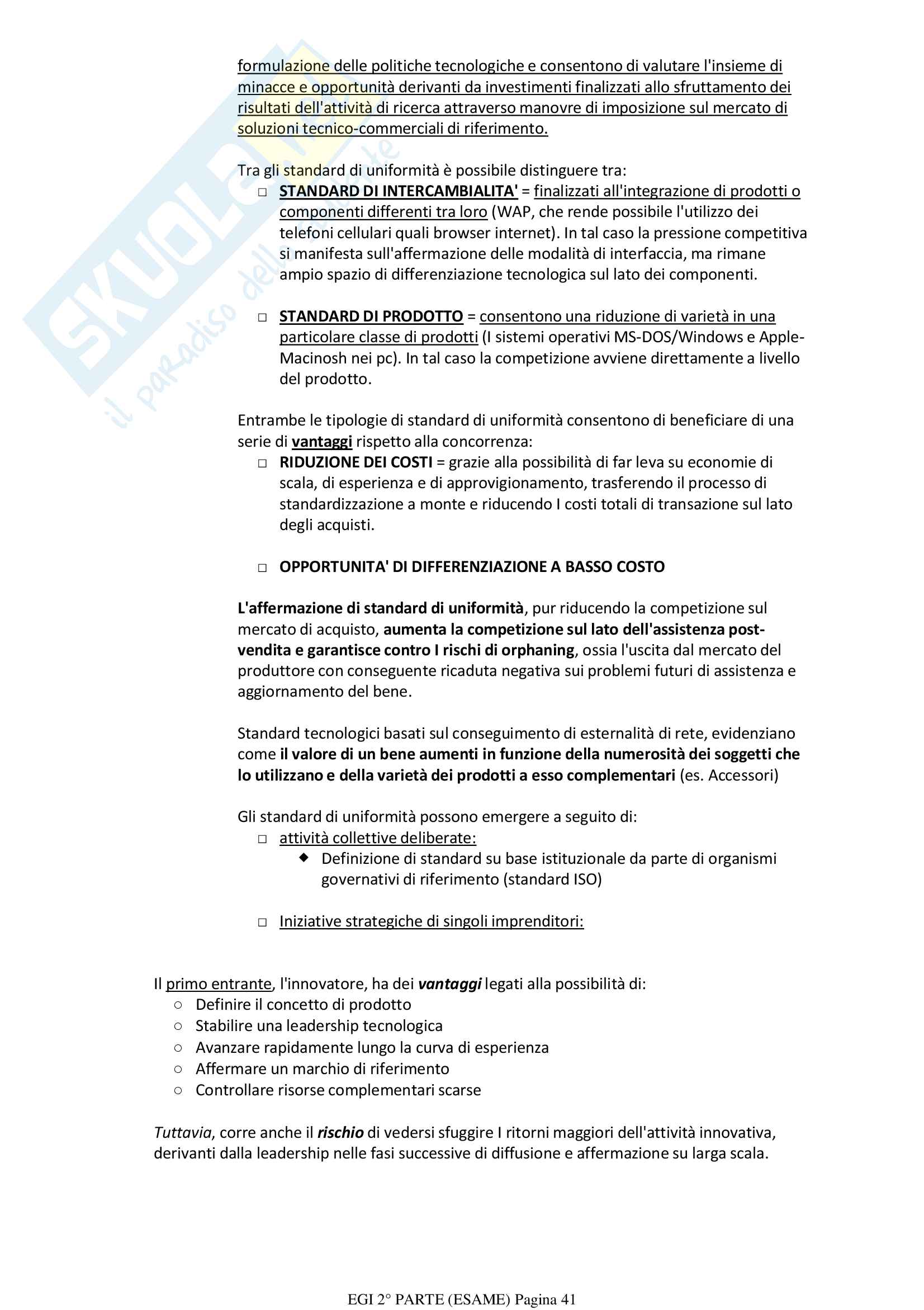 Riassunto + Appunti di economia e gestione delle imprese (Parte 2) Pag. 41