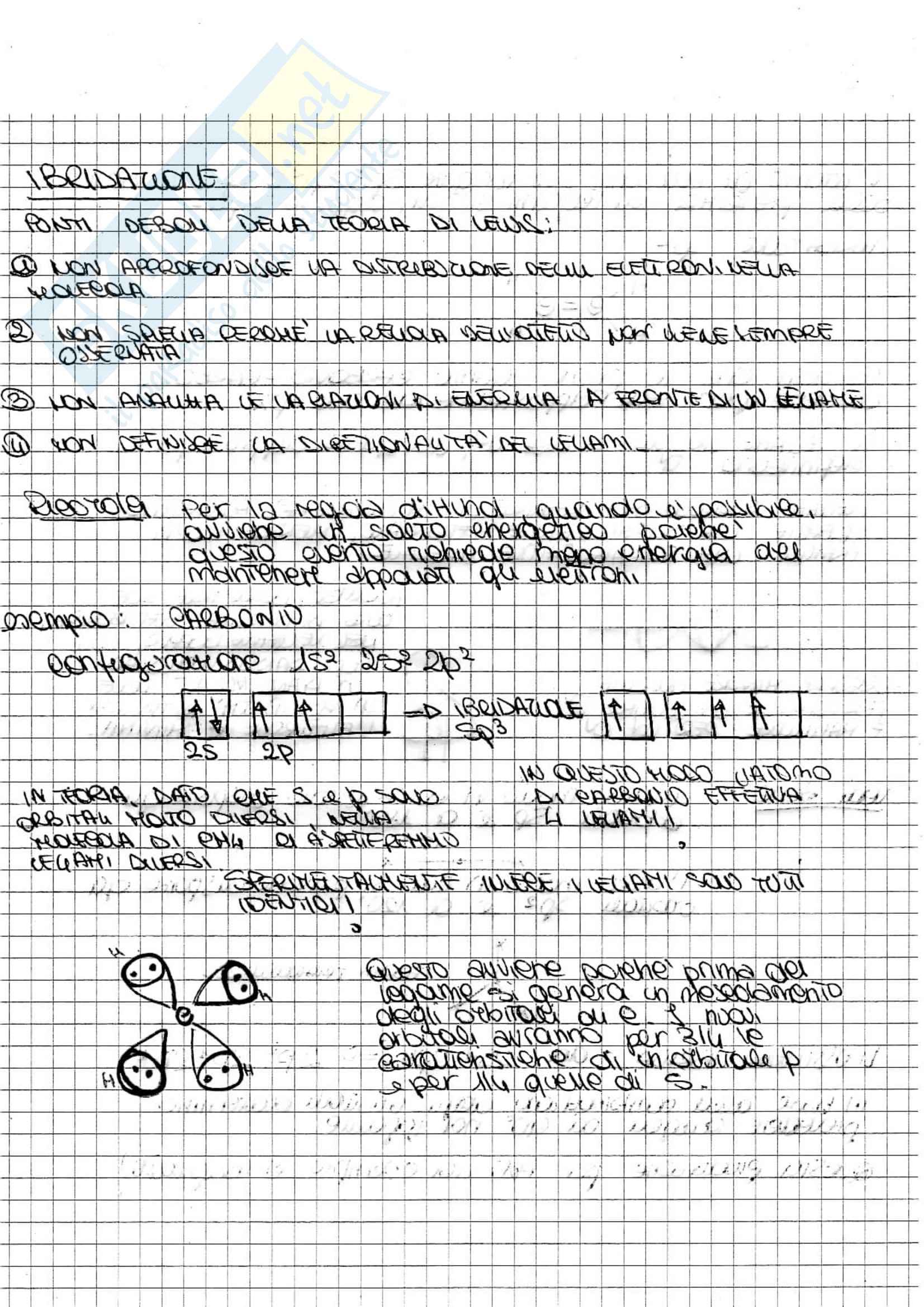 Ibridazione e Teoria VSEPR, Chimica generale Pag. 1