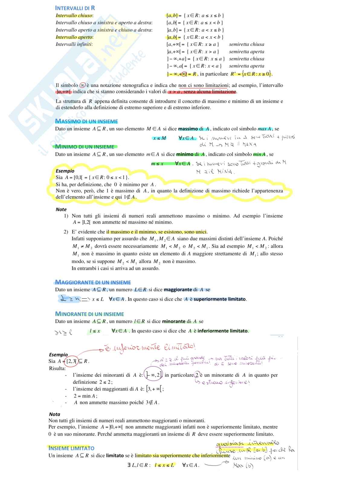 Insiemi numerici parte 3 Pag. 1