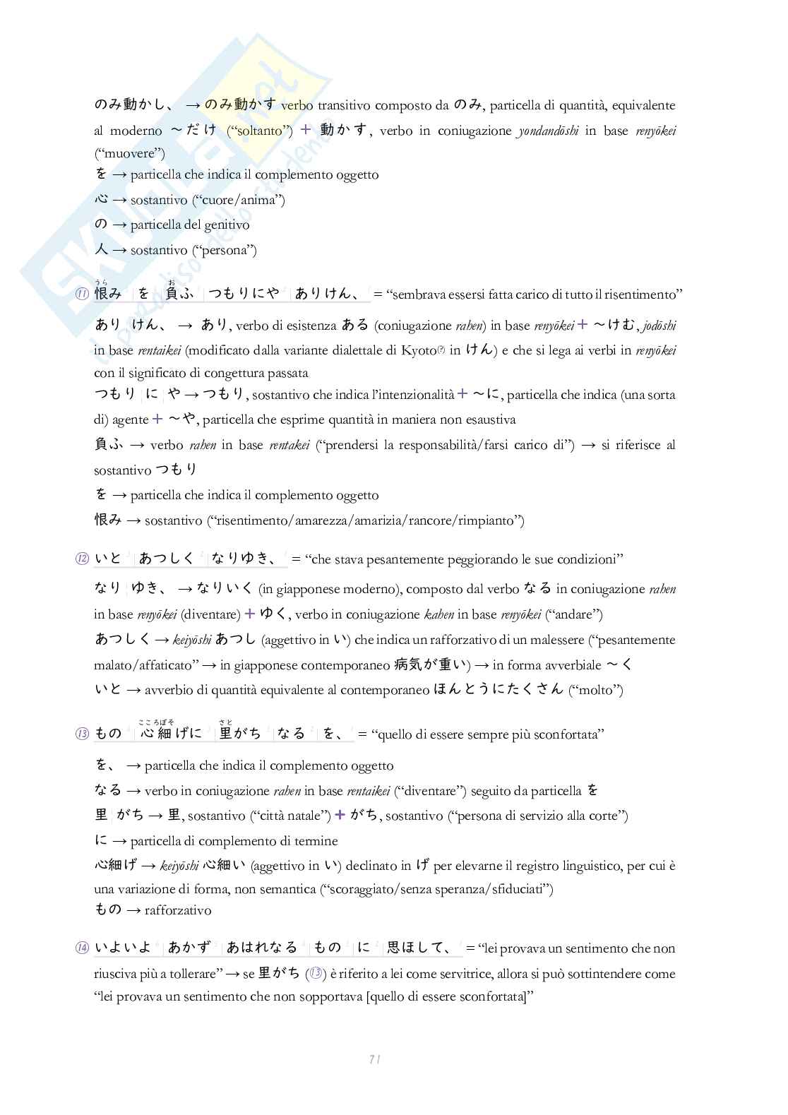 Appunti Filologia giapponese 1 Pag. 71