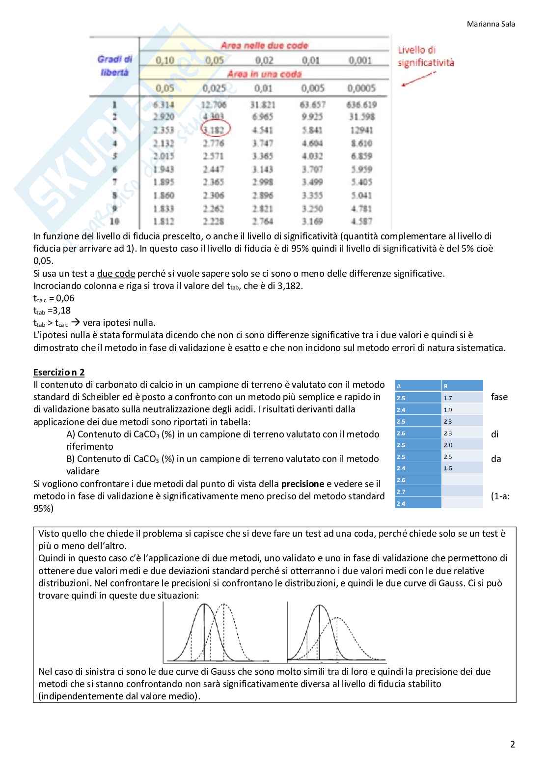 Esercizi Gestione dei sistemi per la qualità  Pag. 2