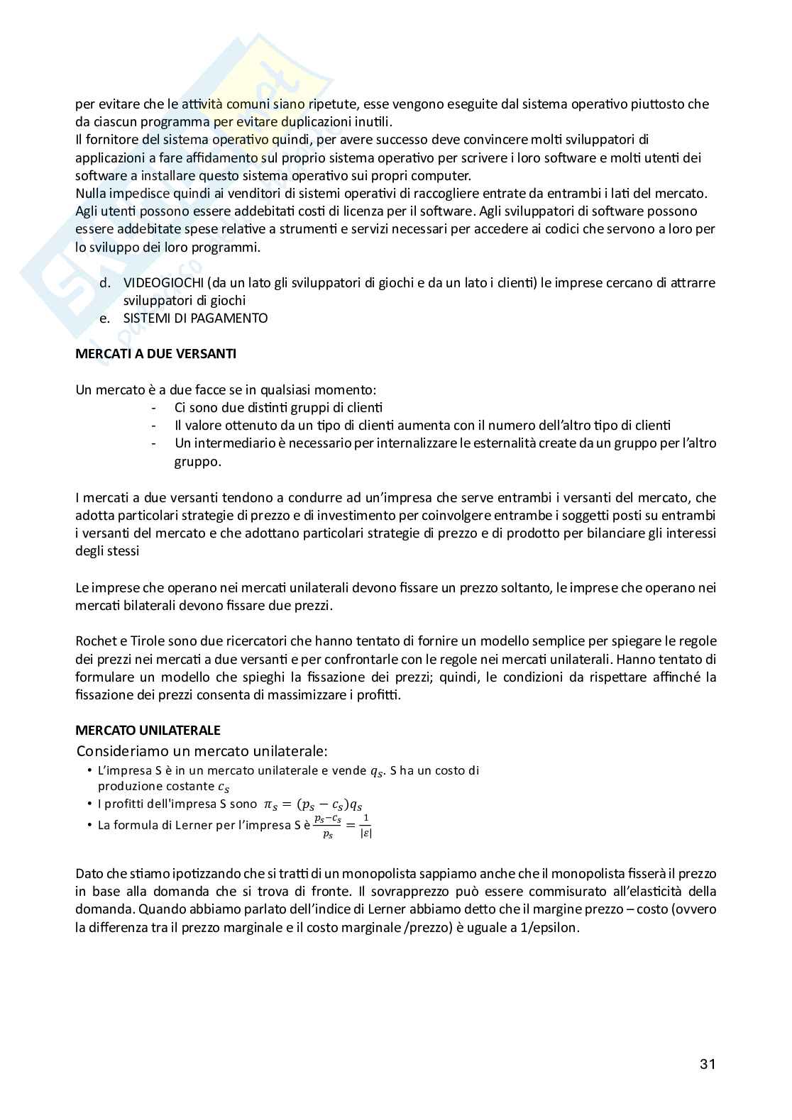 Economia di internet Pag. 31