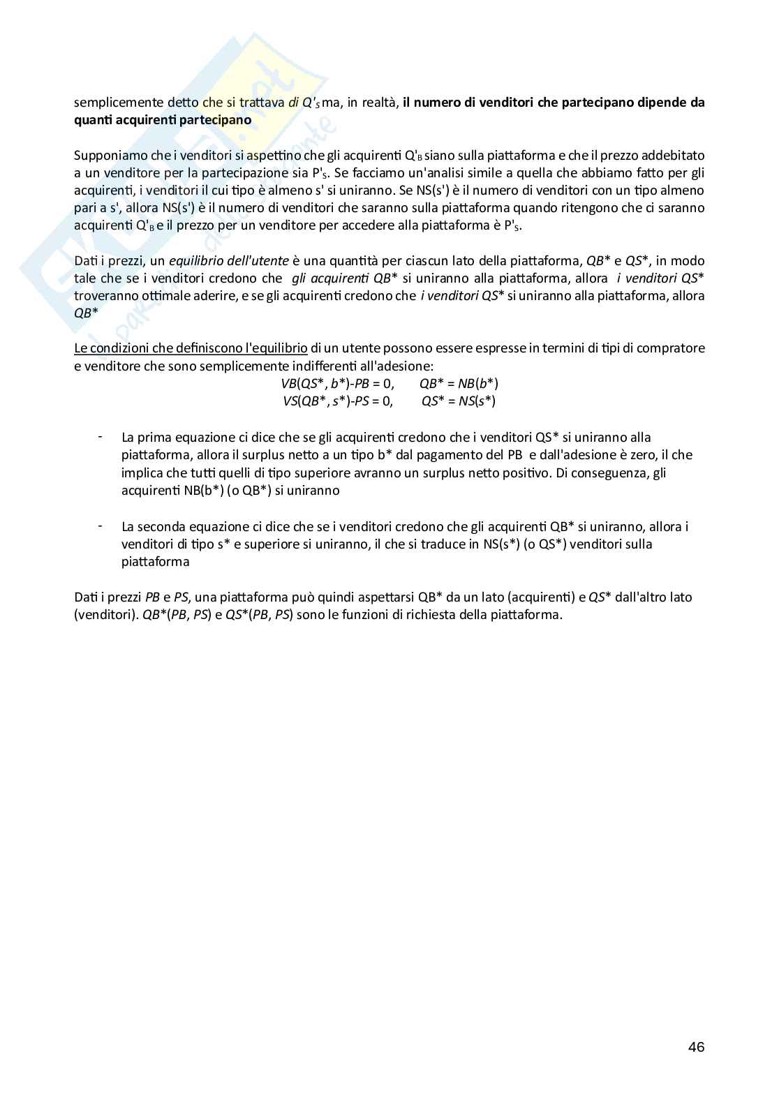 Economia di internet Pag. 46