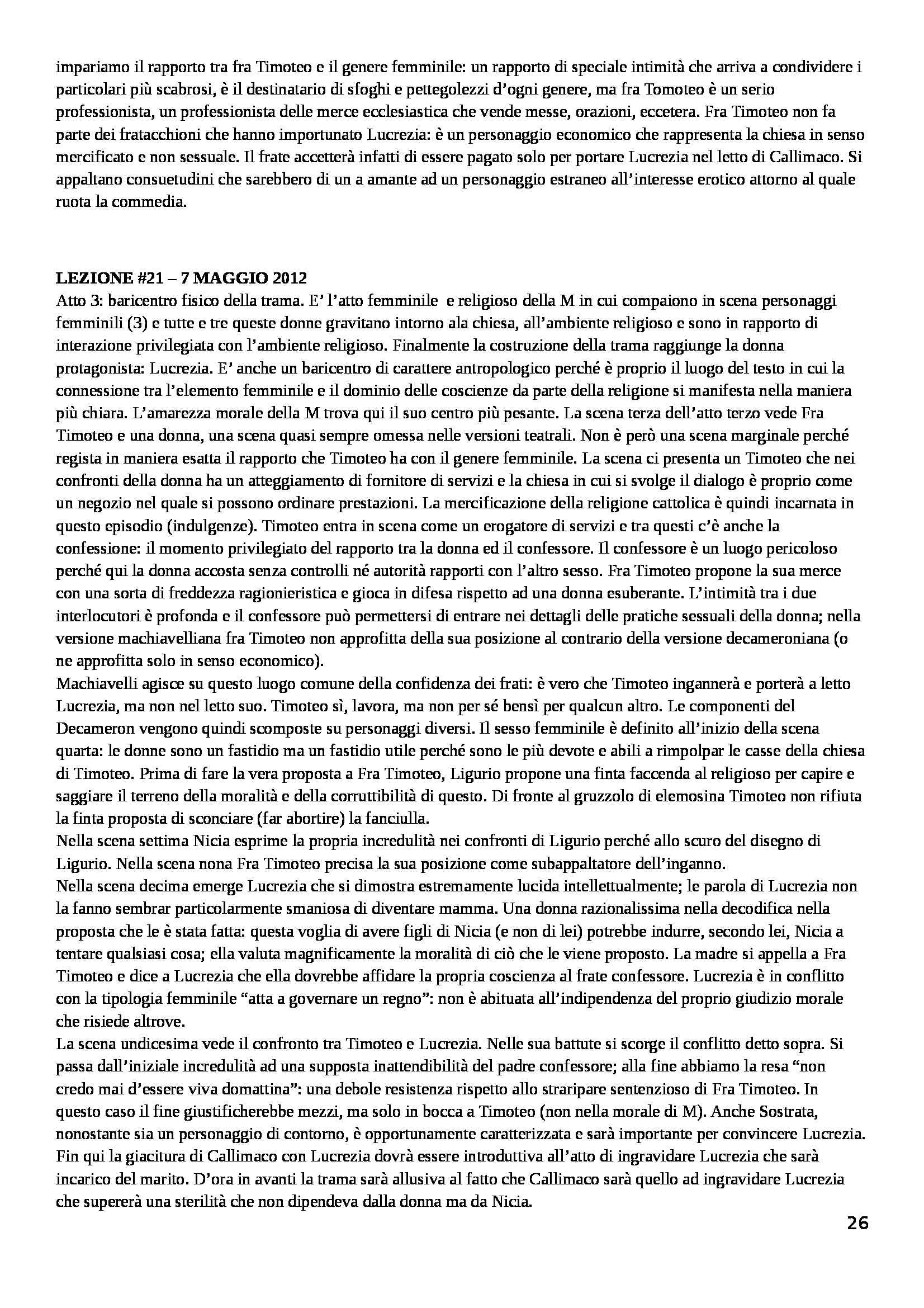 Letteratura italiana - Appunti lezioni Pag. 26