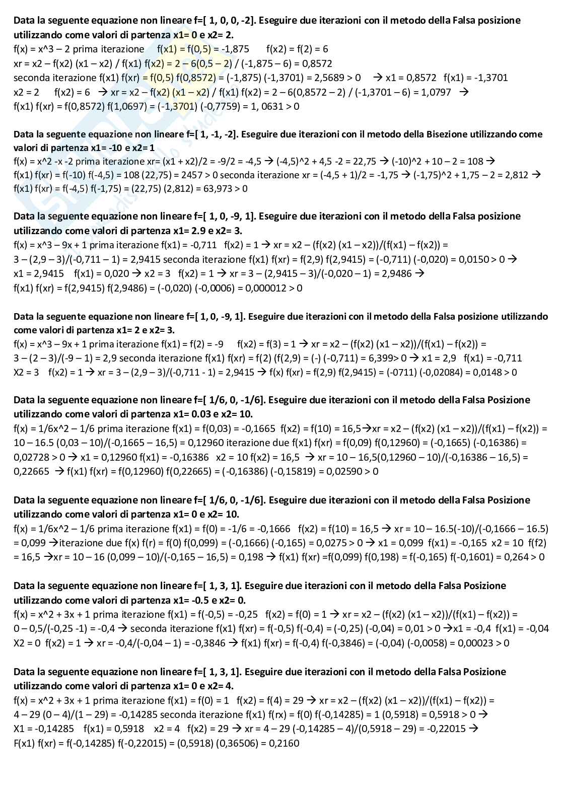 Paniere nuovo (2025) completo di  Analisi numerica Pag. 61
